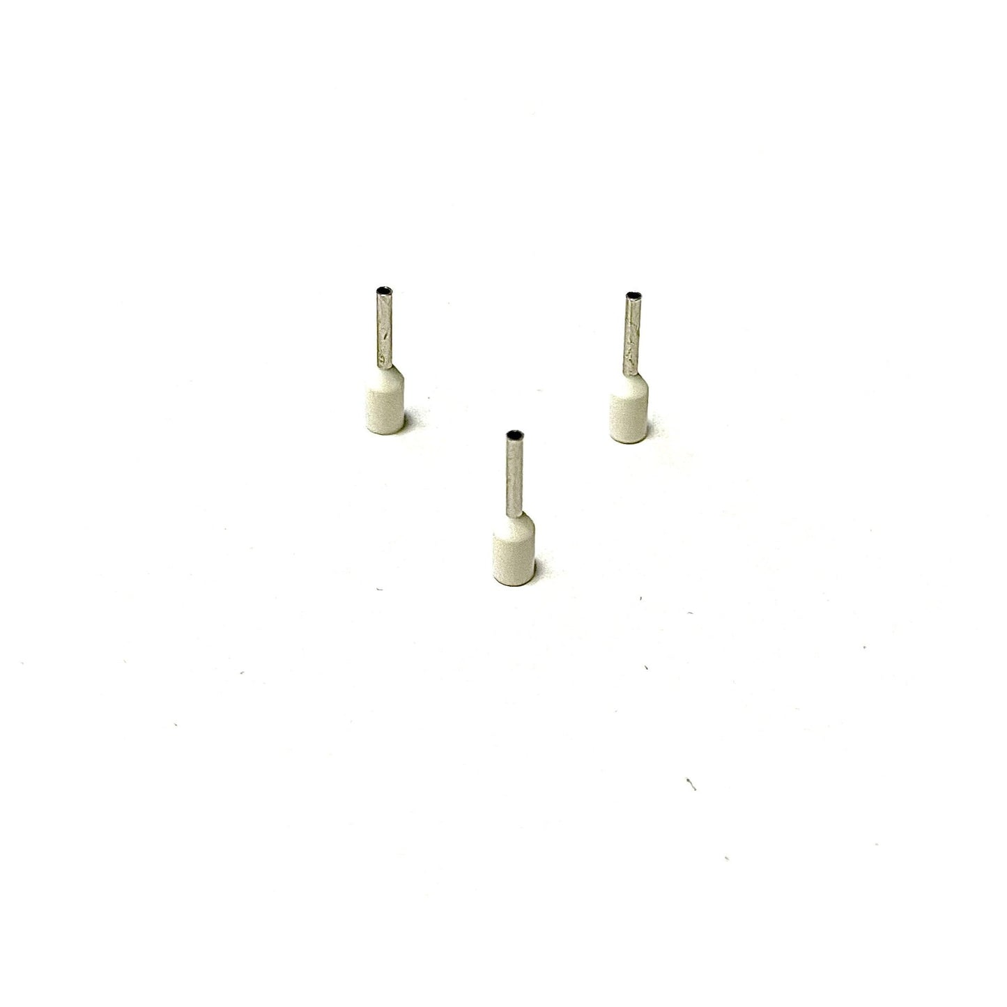 0.5mm Insulated Bootlace Ferrule (French) - White - Pack of 100
