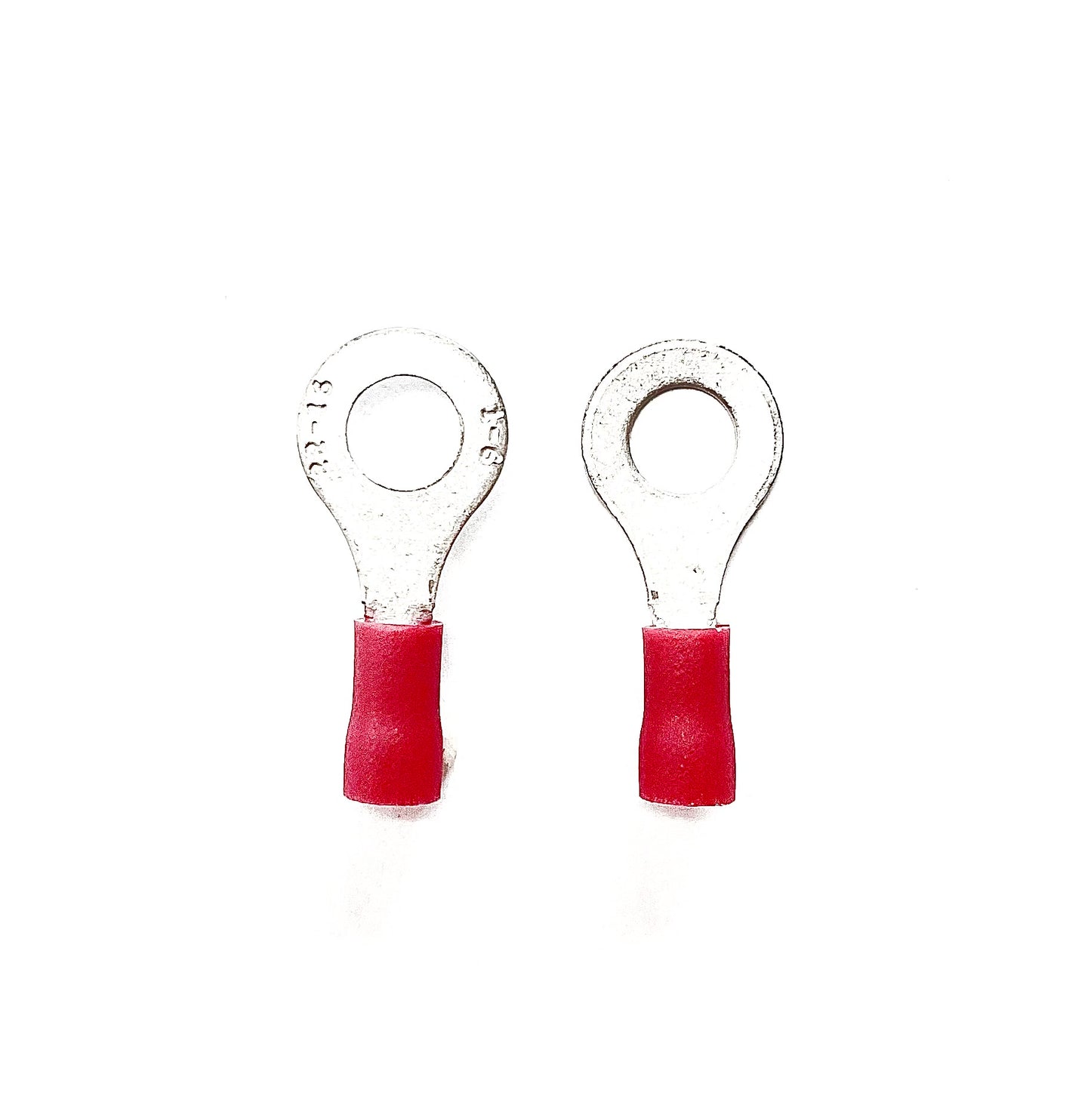 M6 - Ring Terminals - 6.5mm - Red - Pack of 100