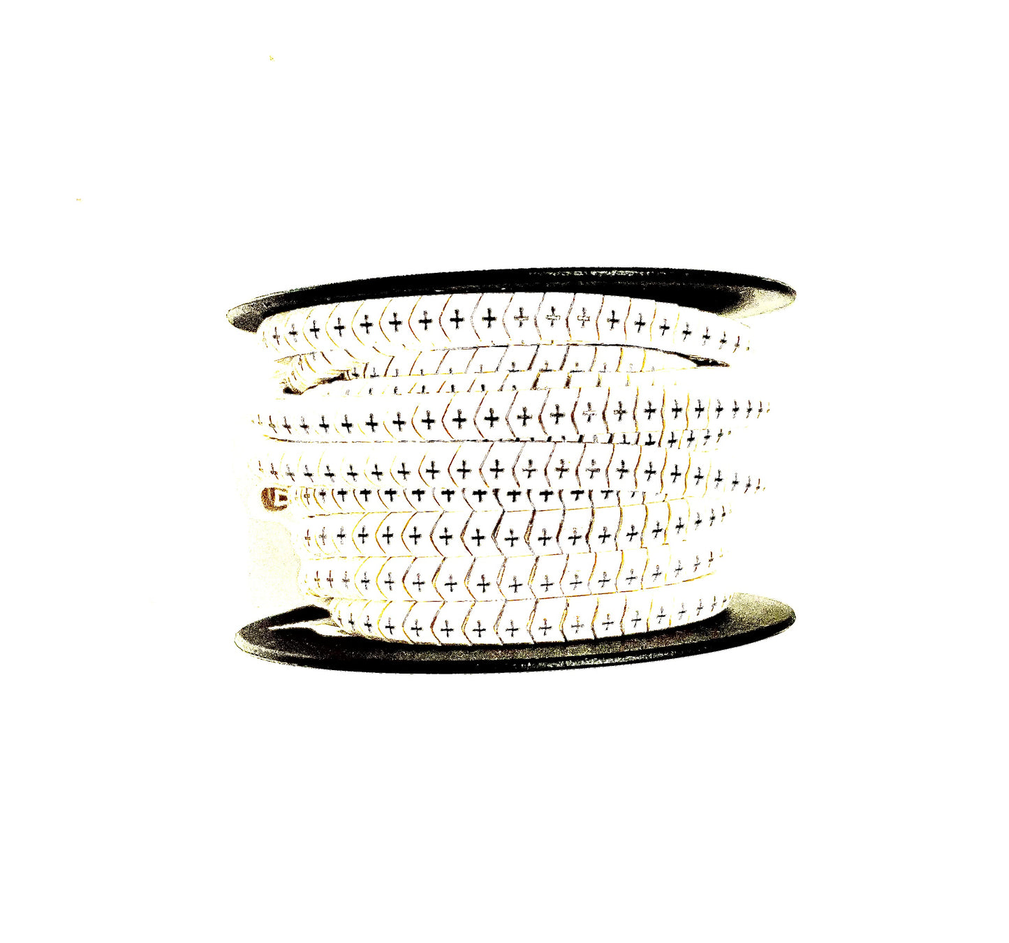 Partex - Cable Marker - Plus (+) - Black on White - Reel of 1000