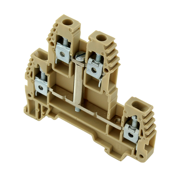 ERD4VBEIGE - Double Deck Screw Terminal - Price Per 1