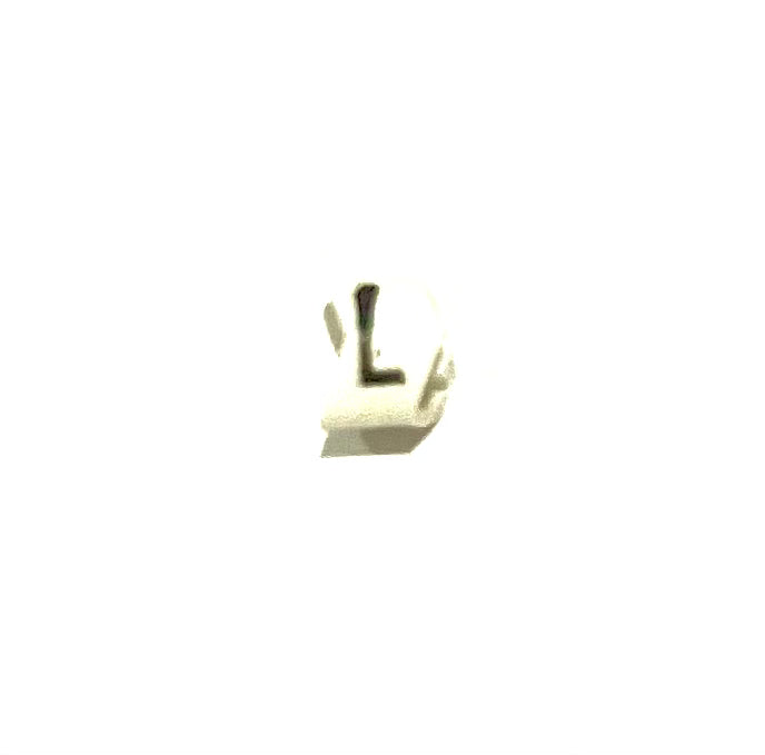 Bag of 200 - Colour Coded Cable Marker - L (Live) - Black on White