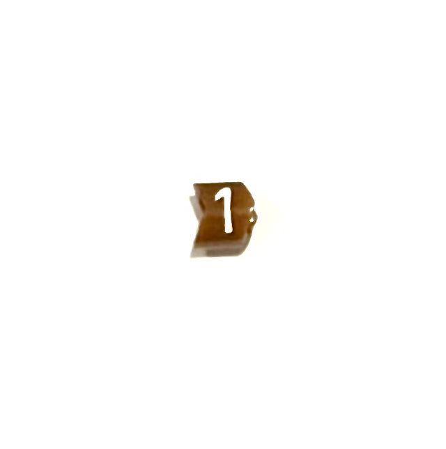 Bag of 200 - Colour Coded Cable Marker - Number 1 - Brown