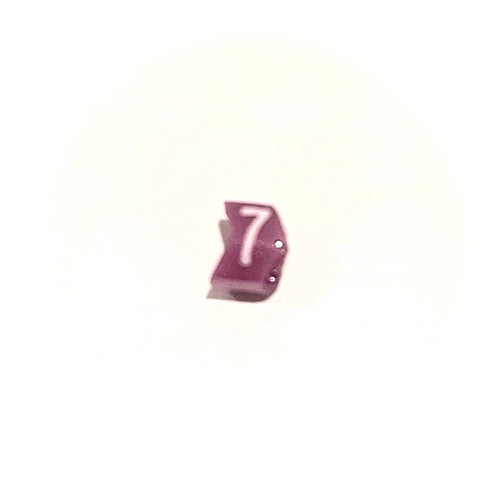 Bag of 200 - Colour Coded Cable Marker - Number 7 - Violet