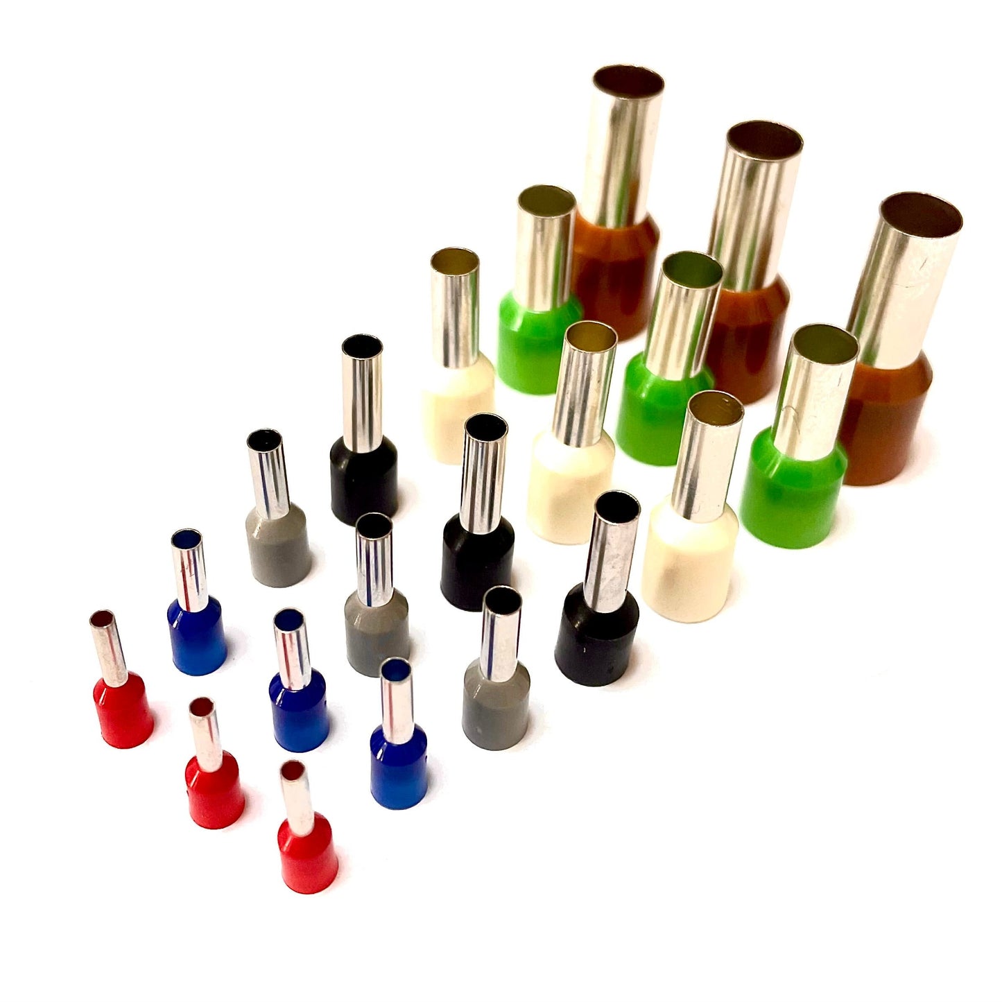 1.5mm Insulated Bootlace Ferrule (German) - Red - Pack of 100