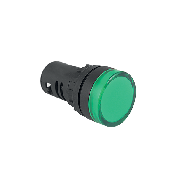 PLGT-XX-GREEN - Green 22mm Stag Pilot Light - Various Voltages