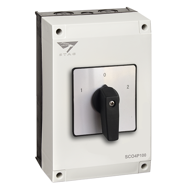 SCO4PXX - Stag Changeover Switch - 4 Pole - 20-100A