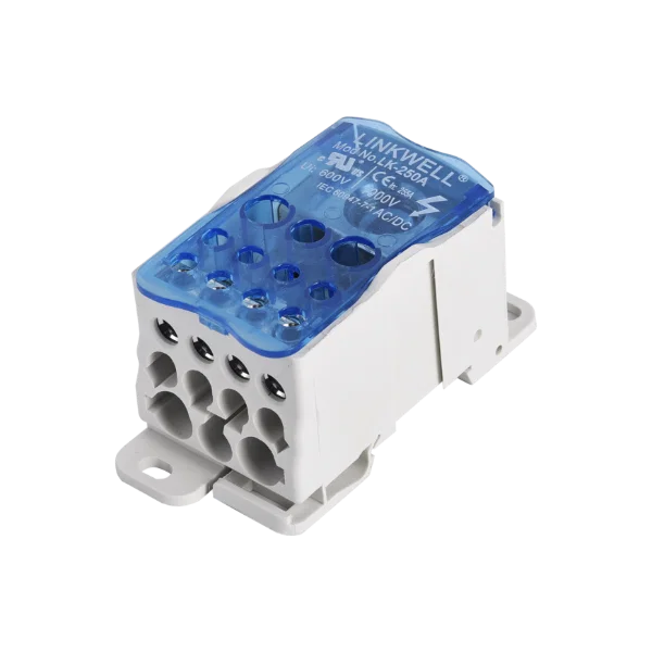 Din Rail Mounted - 250A 1 Pole Distribution Block