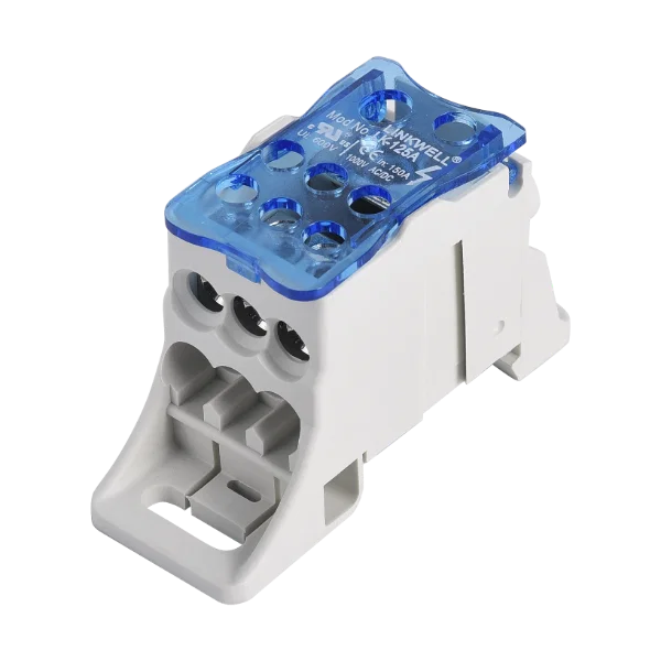 Din Rail Mounted - 125A 1 Pole Distribution Block