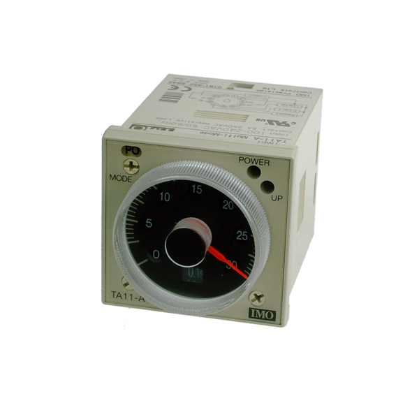 Panel Mount Timer 0.05s-60hr,, Double Pole CO 5A, 11 Pin