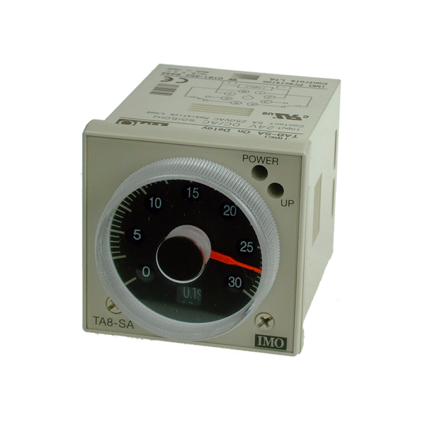 Panel Mount Timer 0.05s-60hr,, SPCO Timed+SPCO Instantaneous