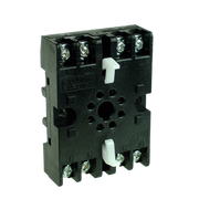 Relay Socket (Base) + Clip, Din Rail Mount, 8 Pin