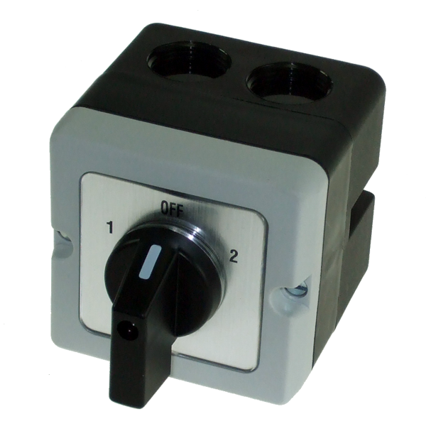 IMO PE20A-U2K Cam Switch 2 Pole 3 Position, Enclosed Centre Off, 20A