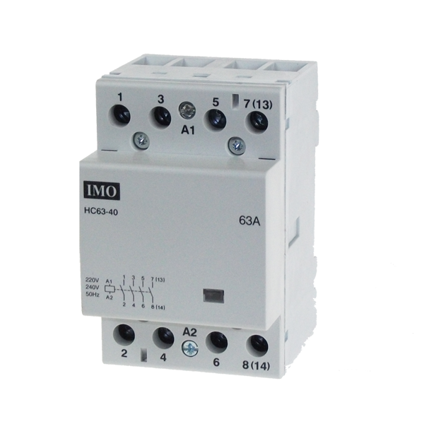 IMO HC40-0424 Modular Heating Contactor 40A, 4 Pole Normally Closed, 24VAC