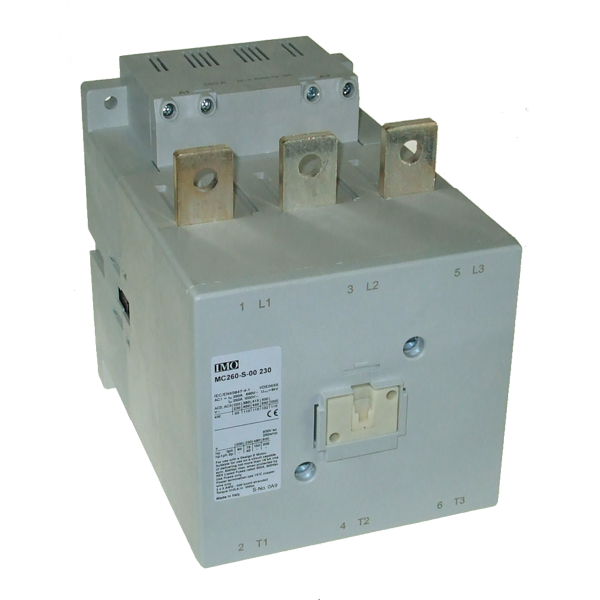 IMO MC260-S-0024 Contactor 3 Pole Open 132kW, 260A AC3, 24V AC/DC Coil