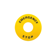 IMO PBS5-ESD60EN Push Button Yellow Disc, Emergency Stop Label