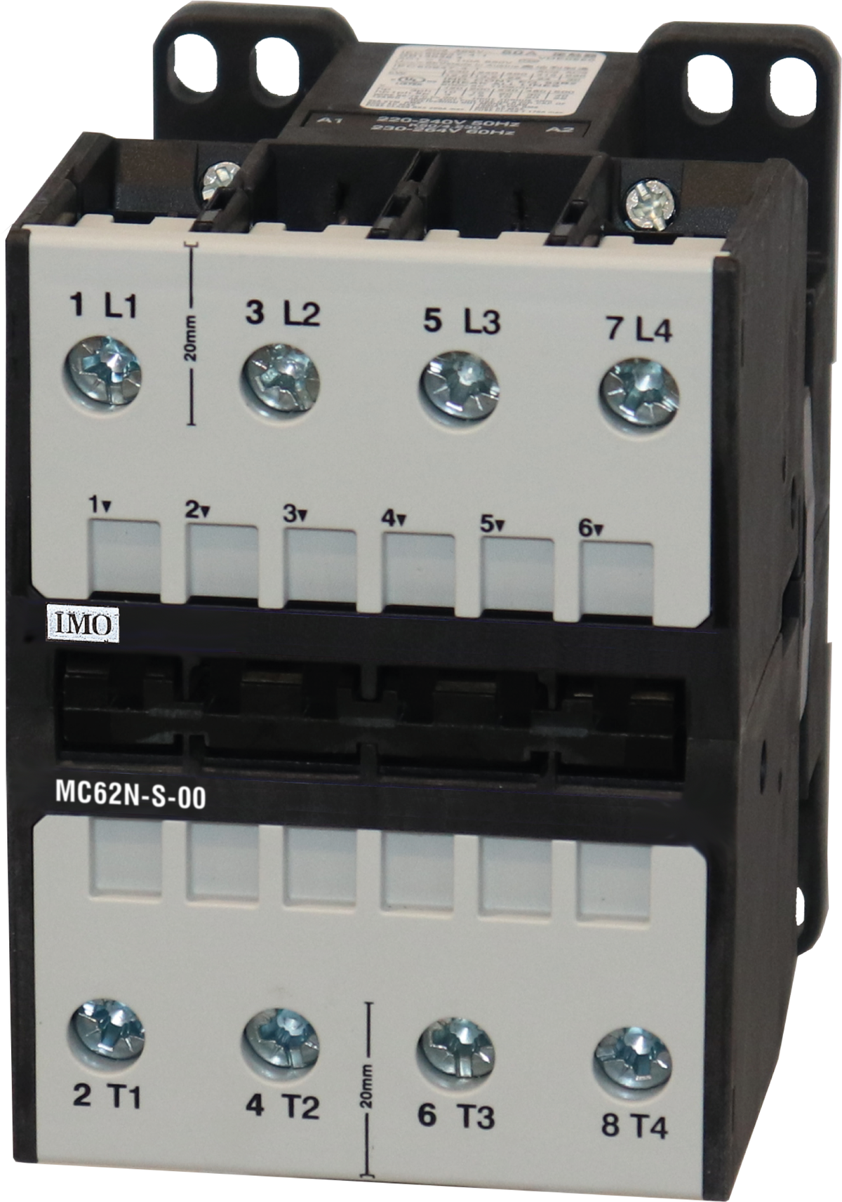 IMO MC74N-S-00-4024DC Contactor 4 Pole Open 37kW, 74 AC3, 24V DC Coil