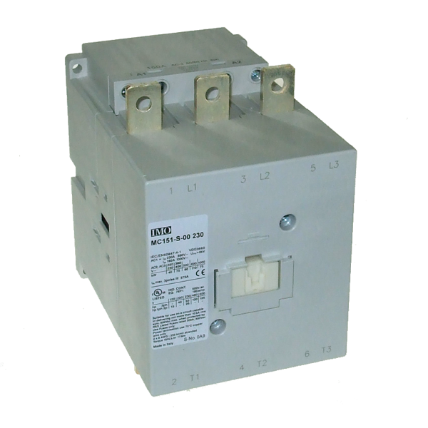 IMO MC151-S-0024DC Contactor 3 Pole Open 75kW, 150A AC3, 24VAC/DC Coil