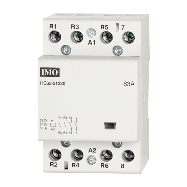 IMO HC63-31230 Modular Heating Contactor 63A, 63A, 4 Pole, 3NO+1NC