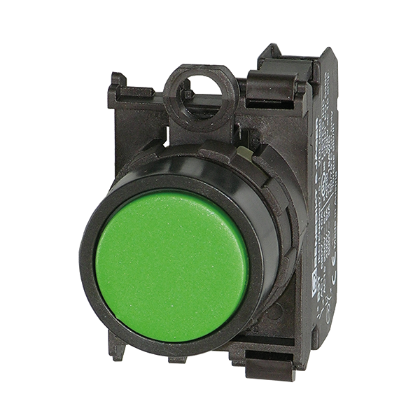 IMO BS3DGREEN10 Push Button Spring Return, Green