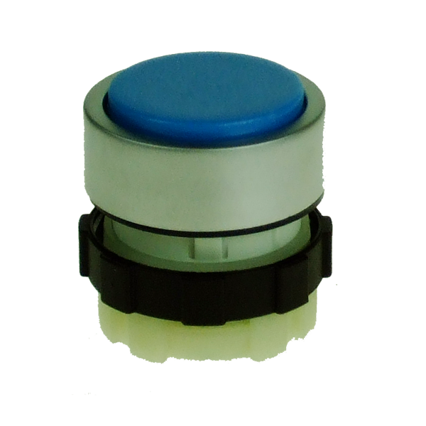 IMO B3DBLUE Push Button Spring Return, Blue, Aluminium Bezel