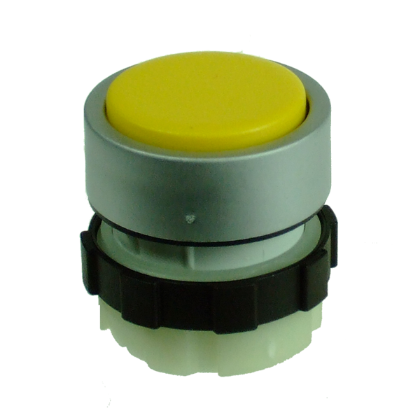 IMO B3DLYELLOW Illuminable Push Button,, Spring Return, Yellow,