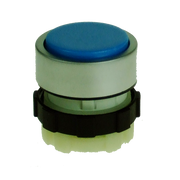 IMO BC3DLBLUE Illuminable Push Button,, Spring Return, Blue, Chrome