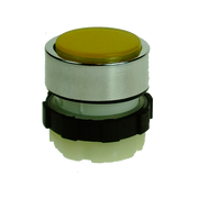 IMO BC3DLYELLOW Illuminable Push Button,, Spring Return, Yellow, Chrome