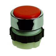 IMO BC3DRED Pushbutton Spring Return, Red, Chrome Bezel