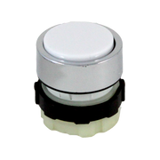IMO BC3DWHITE Pushbutton Spring Return, White, Chrome Bezel