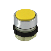IMO BC3DYELLOW Pushbutton Spring Return, Yellow, Chrome Bezel