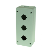 IMO BG3 Pushbutton Enclosure 3 Hole, Grey