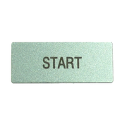 IMO BK4-START Pushbutton legend plate with, START marking