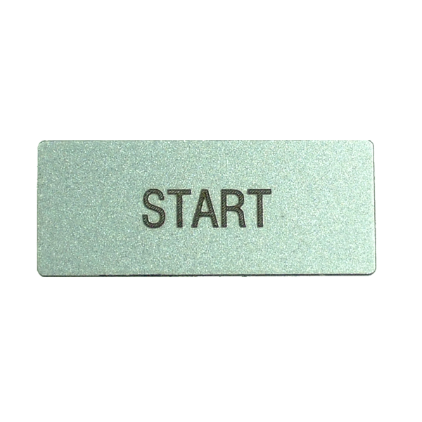 IMO BK4-START Pushbutton legend plate with, START marking