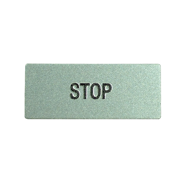 IMO BK4-STOP Pushbutton legend plate with, STOP marking