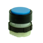 IMO BS3DBLUE Push Button Spring Return, Blue, Black Bezel