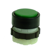 IMO BS3DGREEN Push Button Spring Return, Green, Black Bezel