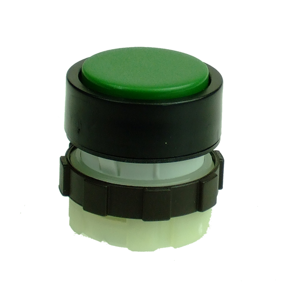 IMO BS3DGREEN Push Button Spring Return, Green, Black Bezel