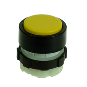 IMO BS3DYELLOW Pushbutton Spring Return, Yellow, Black Bezel