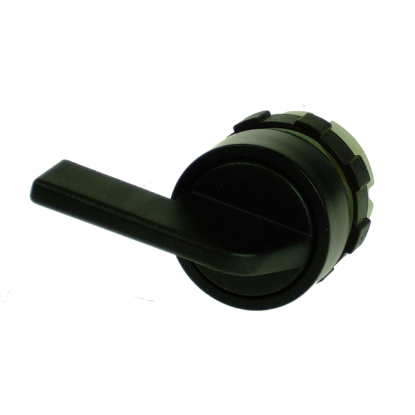 IMO BS3KRN1 Swing Knob, 3 position Spring, Return 60deg, Black Bezel