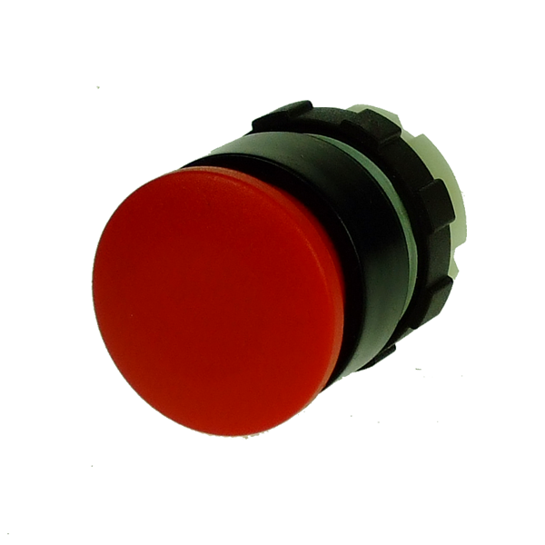 IMO BS3P1RED Pushbutton Mushroom Head 28mm, Actuator, Black Bezel
