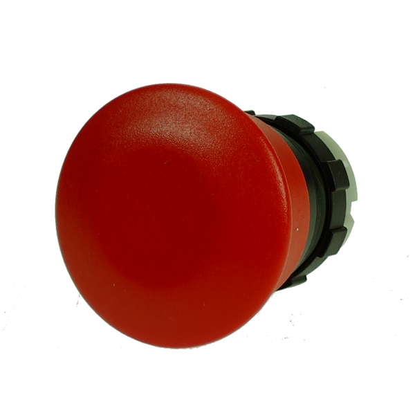 IMO BS3P44RED Emergency Stop Push Button, 30mm, Red, Black Bezel,