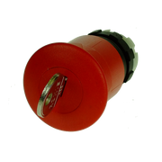 IMO BS3P44S3 Emergency Stop Push Button, 40mm, Red Key Release, Black