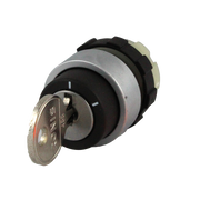 IMO BS3SAR01 Key Switch 2 Position, Maintained, Black Bezel