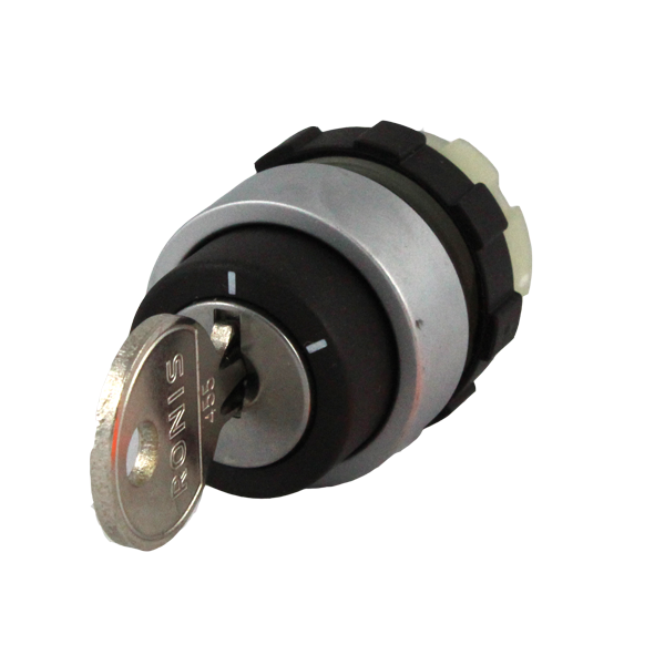 IMO BS3SAR01 Key Switch 2 Position, Maintained, Black Bezel