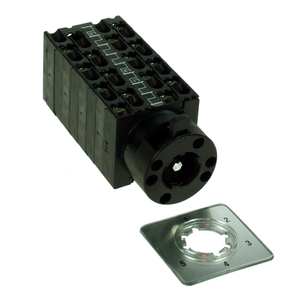 IMO CS20A-ST53 Cam Switch 3 Pole 5 Position, 20Amp, Step, With Legend Plate