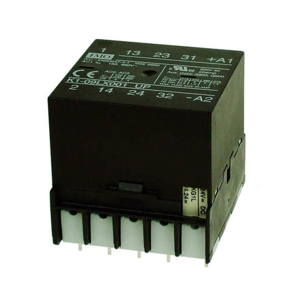 IMO K1-09LX001 Miniature Contactor 9A AC3 PCB, Mount, 1 Pole Open, 2 Pole