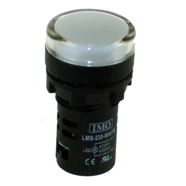 IMO LMB-230-WHITE LED Pilot Light 230VAC White, IP65