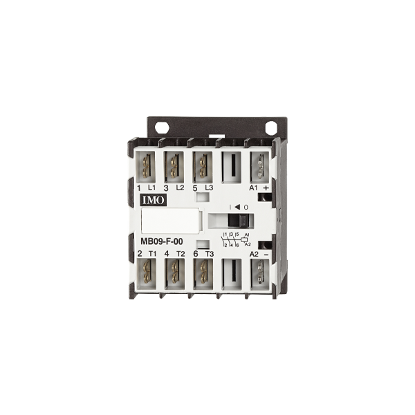 IMO MB09-F-00230 Mini Contactor 3 Pole Open 4kW, 9A AC3, Fast-On Connections