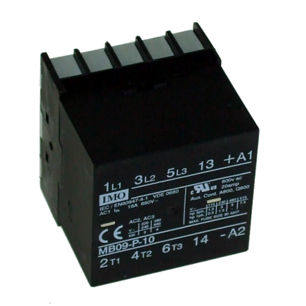 IMO MB09-P-10230 MINI CONTACTOR 9AMPS, 4kW, PCB MOUNTED, 230Vac
