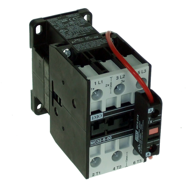 IMO MC32-S-00=24 Contactor 3 Pole Open 15kW, 32A AC3, 24V DC Coil